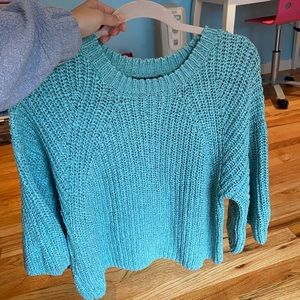 Teal Mango Knit Sweater